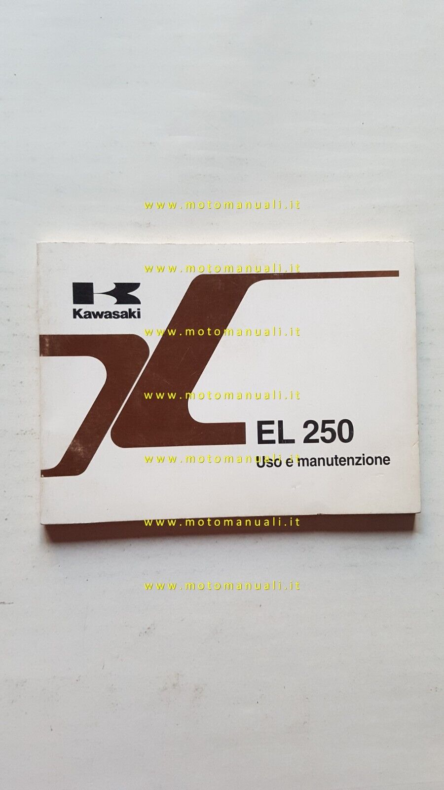 Kawasaki EL 250 1990 manuale uso manutenzione libretto originale ITALIANO