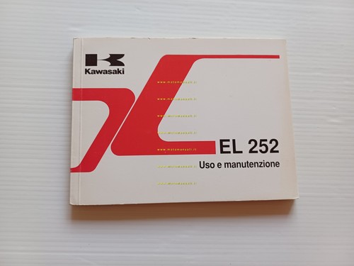 Kawasaki EL 252 1998 manuale uso manutenzione libretto istruz originale …
