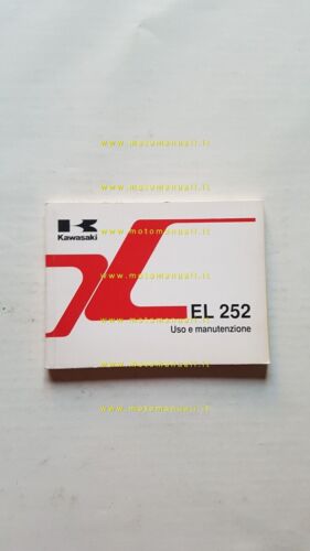 Kawasaki EL 252 1998 manuale uso manutenzione libretto originale ITALIANO