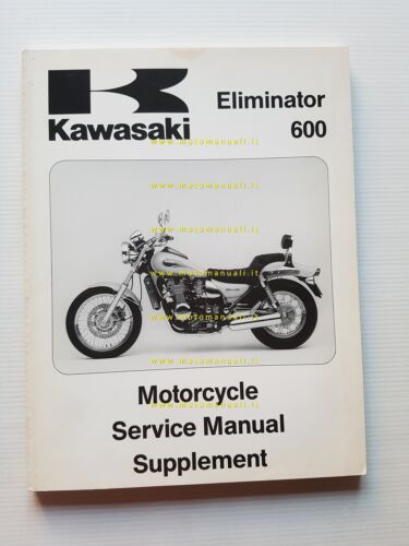 Kawasaki Eliminator 600 1995 manuale officina originale inglese