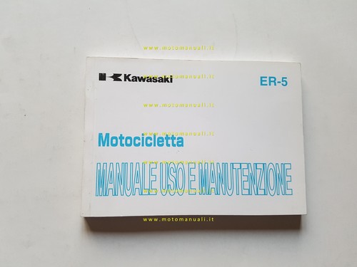 KAWASAKI ER-5 2002-2003 manuale uso manutenzione ITALIANO originale