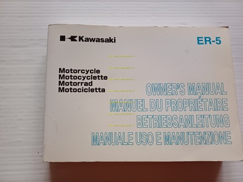 Kawasaki ER-5 2004 manuale uso manutenzione libretto italiano originale