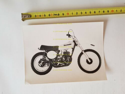 Kawasaki F11 250 Cross 1974 foto cartella stampa originale no …