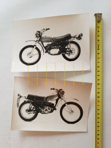 Kawasaki F6 125 1972 lotto 2 foto cartella stampa originali …