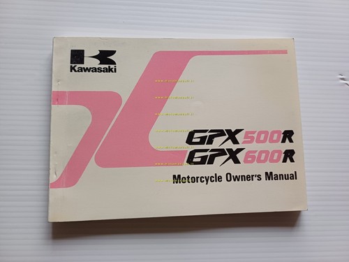 KAWASAKI GPX 600-500 R 1988 manuale uso manutenzione libretto originale …
