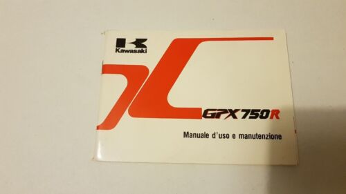 KAWASAKI GPX 750 R 1986 manuale uso originale moto italiano …