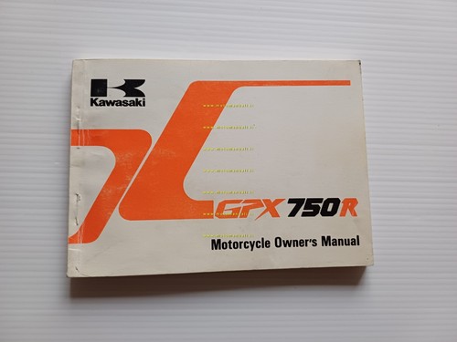 KAWASAKI GPX 750 R 1987-88 manuale uso manutenzione libretto originale …