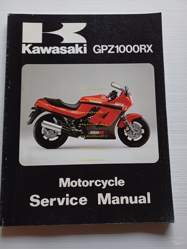 Kawasaki GPZ 1000 RX 1985 SUPPLEMENTO manuale officina INGLESE originale