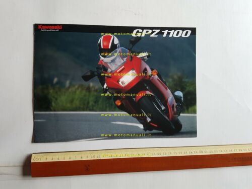 Kawasaki GPZ 1100 depliant originale TESTO INGLESE