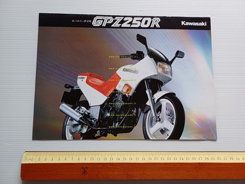 Kawasaki GPZ 250 R depliant GIAPPONESE originale