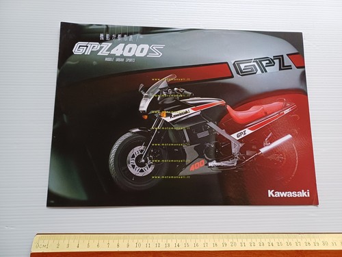 Kawasaki GPZ 400 S depliant GIAPPONESE originale