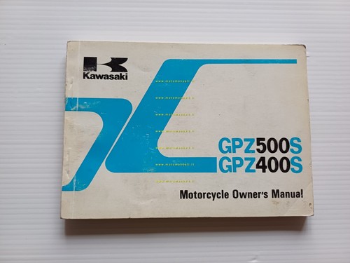 Kawasaki GPZ 500-400 S 1989 manuale uso manutenzione libretto originale