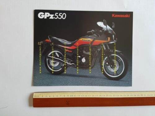 Kawasaki GPZ 550 depliant INGLESE originale moto ENGLISH