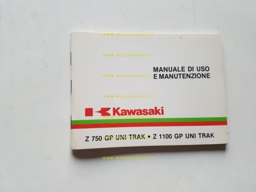 Kawasaki GPZ 750 TURBO-750-1100 UNI TRAK 1983 manuale uso ITALIANO …