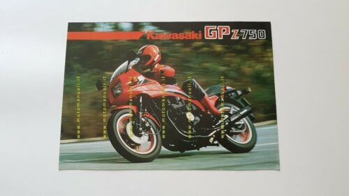 Kawasaki GPz 750 Uni-Trak 1983 depliant ITALIANO moto originale brochure