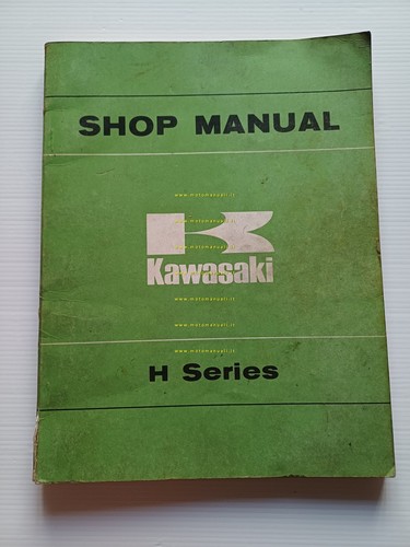 Kawasaki H1 500 - H2 750 1969-74 manuale officina INGLESE …
