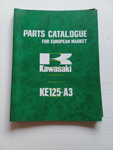 Kawasaki KE 125 - A3 1975 catalogo ricambi originale spare …