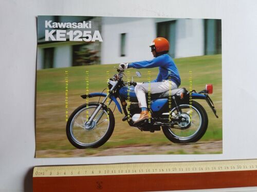 Kawasaki KE 125 A depliant originale moto TESTO INGLESE