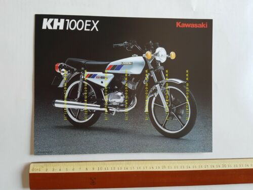 Kawasaki KH 100 EX depliant INGLESE originale moto ENGLISH