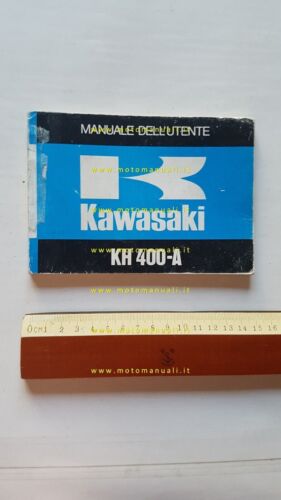 Kawasaki KH 400-A 1977 manuale uso manutenzione libretto italiano originale