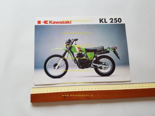 Kawasaki KL 250 1983 depliant italiano originale