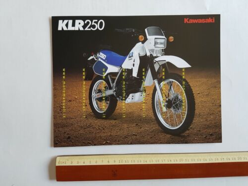 Kawasaki KLR 250 depliant INGLESE originale moto ENGLISH