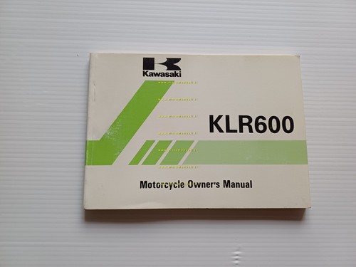 Kawasaki KLR 600 1984 manuale uso manutenzione libretto inglese originale