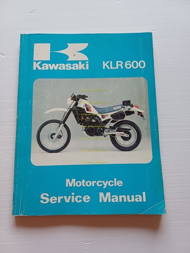 Kawasaki KLR 600 1985 manuale officina INGLESE originale
