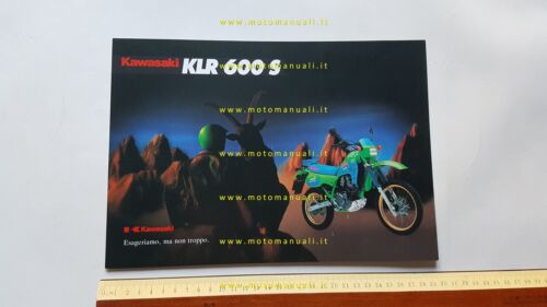 Kawasaki KLR 600 S 1994 depliant italiano originale