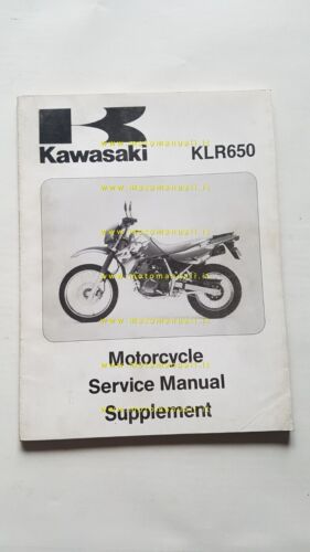 Kawasaki KLR 650 1994 SUPPLEMENTO manuale officina INGLESE