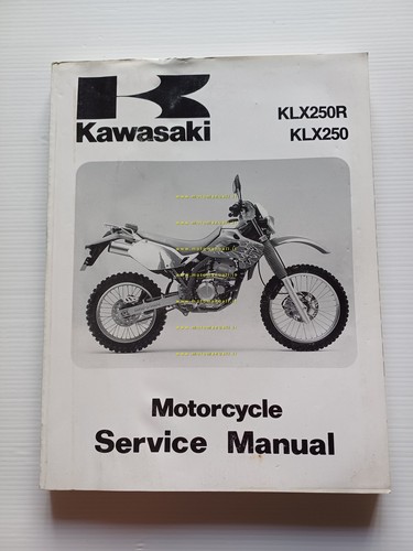 Kawasaki KLX 250 - 250 R 1993 manuale officina INGLESE …