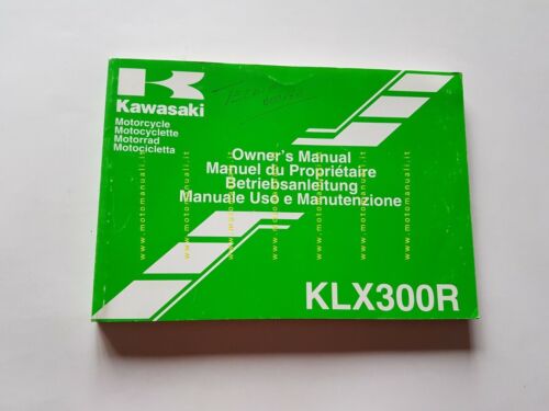 Kawasaki KLX 300 R 2000 manuale uso manutenzione libretto originale …