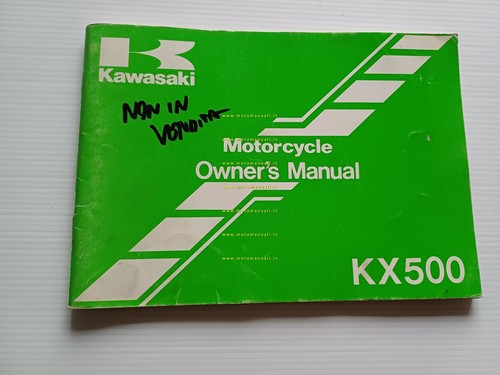 Kawasaki KX 500 Cross 1988 manuale uso manutenzione libretto originale