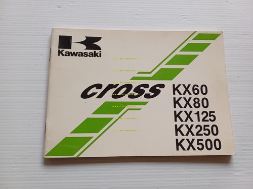 Kawasaki KX 60-80-125-250-500 Cross 1988 manuale uso libretto italiano originale