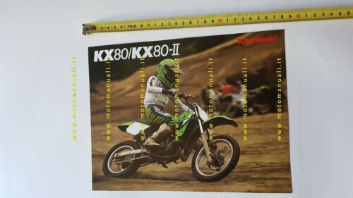 Kawasaki KX 80 - 80 II Cross 1986 depliant originale …