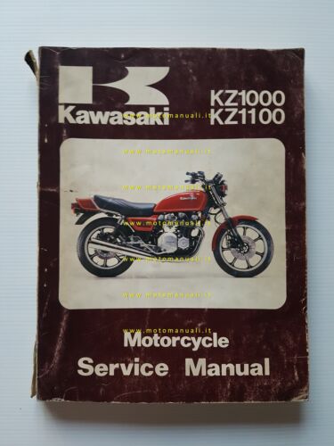 Kawasaki KZ 1000 - 1100 1981 manuale officina INGLESE originale …