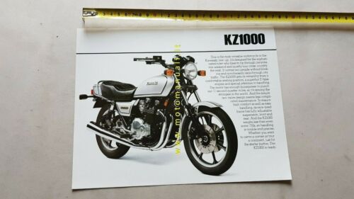 Kawasaki KZ 1000 1978 depliant originale USA motorcycle brochure