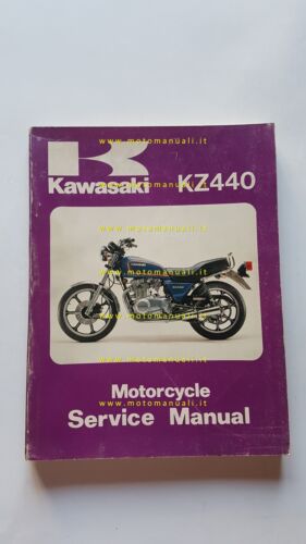 Kawasaki KZ 440 1980-82 manuale officina INGLESE originale