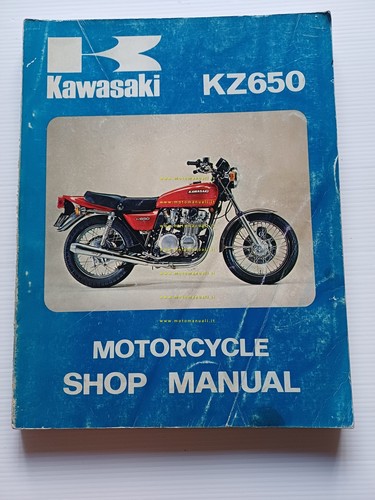 Kawasaki KZ 650 1976 manuale officina INGLESE originale workshop manual