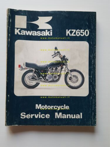 Kawasaki KZ 650 1981 manuale officina INGLESE originale workshop manual