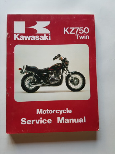 KAWASAKI KZ 750 TWIN 1979-82 manuale officina INGLESE originale workshop …