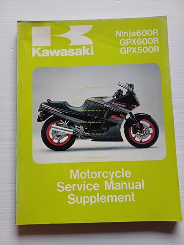 Kawasaki Ninja 600 - GPZ 500-600 R 1988 SUPPLEMENTO manuale …