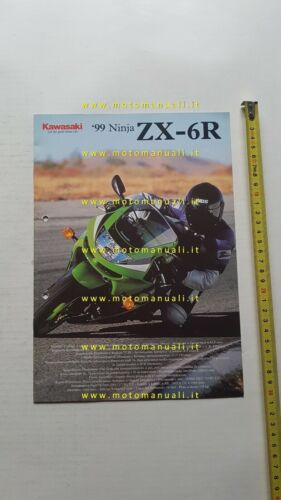 Kawasaki Ninja ZX-6R 1999 depliant ITALIANO originale moto brochure