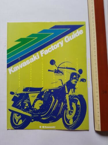 Kawasaki presentazione aziendale 1978 produzione moto depliant TESTO INGLESE