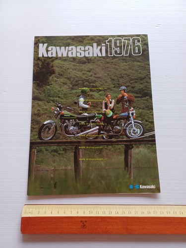 Kawasaki produzione modelli 1976 depliant originale italiano