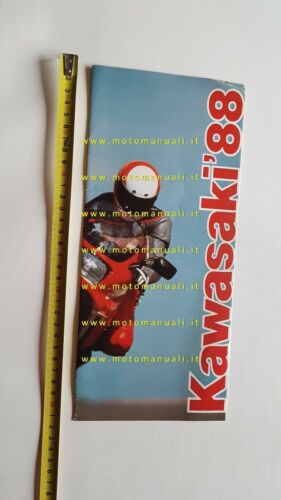 Kawasaki produzione modelli 1988 depliant italiano originale moto brochure