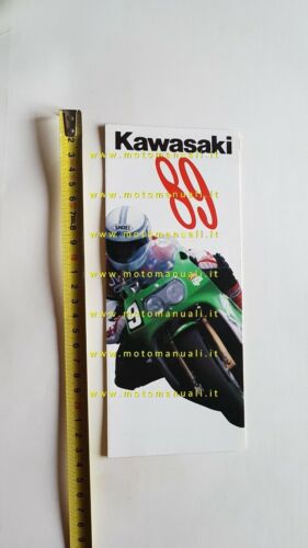 Kawasaki produzione modelli 1989 depliant FRANCESE originale moto brochure