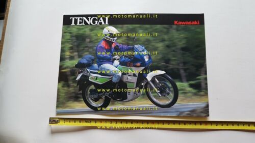 Kawasaki Tengai 650 Enduro 1990 depliant INGLESE originale moto brochure