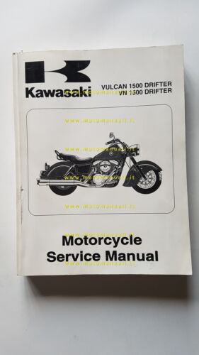 Kawasaki Vulcan 1500 Drifter 1999 manuale officina originale INGLESE shop …