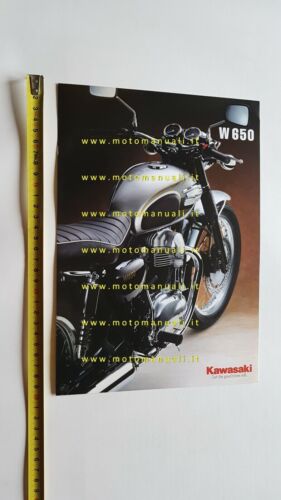 Kawasaki W 650 1999 depliant INGLESE originale moto brochure